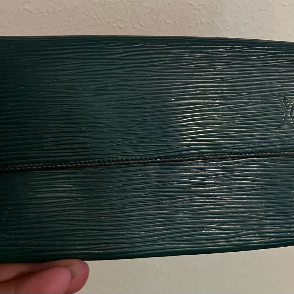 Louis Vuitton Green Textured Wallet